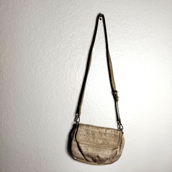 Moschino Tasche monogram print all over canvas Crossbody Bag - Picture 1 of 10